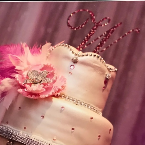 Custom Pink Swarovski Crystal Capitalized “W” - Picture 2 of 2